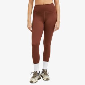 Girlfriend Collective Compressive High-Rise 7/8 Leggings in Earth Brown Size S